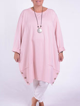 Lagenlook Buttoned Hem Dress - 10667, Dresses, Pure Plus Clothing, Lagenlook Clothing, Plus Size Fashion, Over 50 Fashion